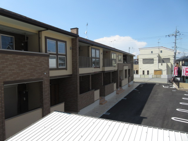 バルコニー　東向きです。