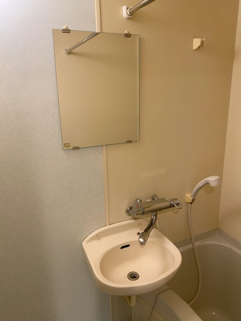 洗面設備　お風呂と一体型です