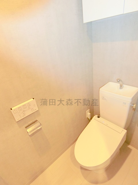 トイレ　温水洗浄便座付きのトイレ