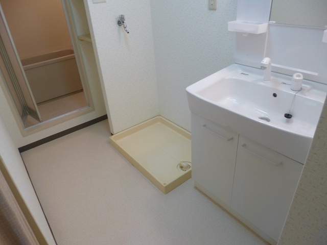 洗面設備　異なる号室の室内写真です