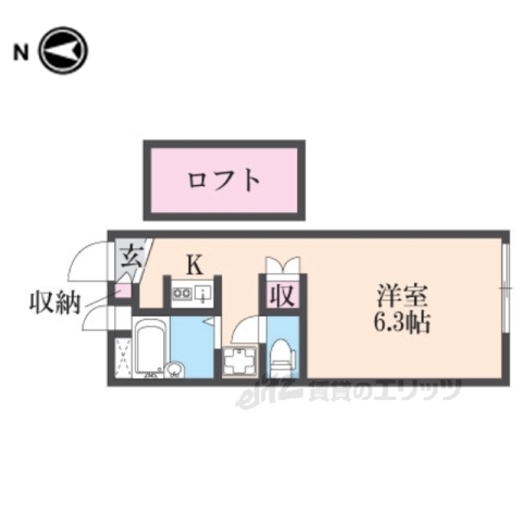 レオパレス猪名川の間取り写真