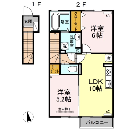 グラン・プラースF_間取り_0