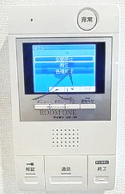 セキュリティ　モニター付きインターホンです。