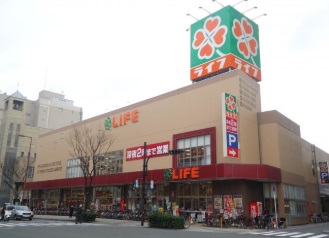 スーパー　ライフ天神橋店（スーパー）まで183m