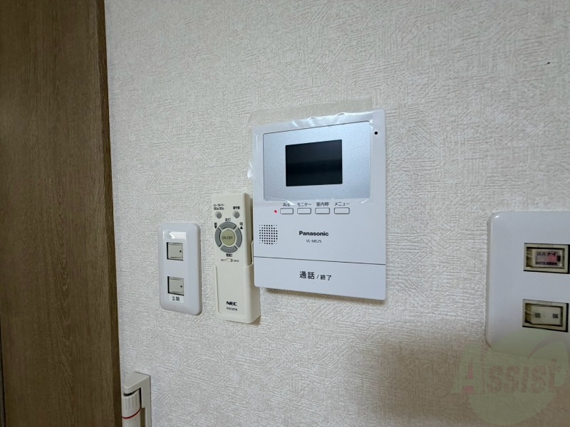 セキュリティ　インターホンで来客確認ができます。安心ですね。