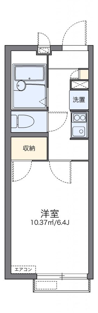 レオパレスエスト桃山台の間取り写真