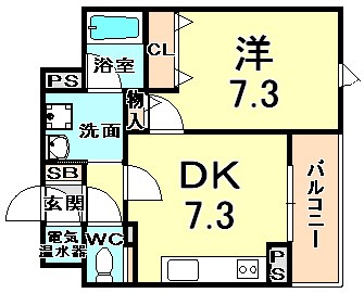 西宮アネックスの間取り写真