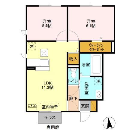ステアヒルズIの間取り写真