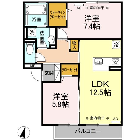 セゾン Iの間取り写真
