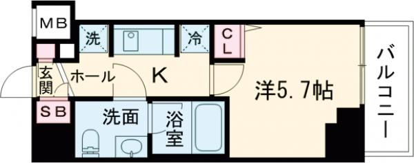 AZEST北千住の間取り写真