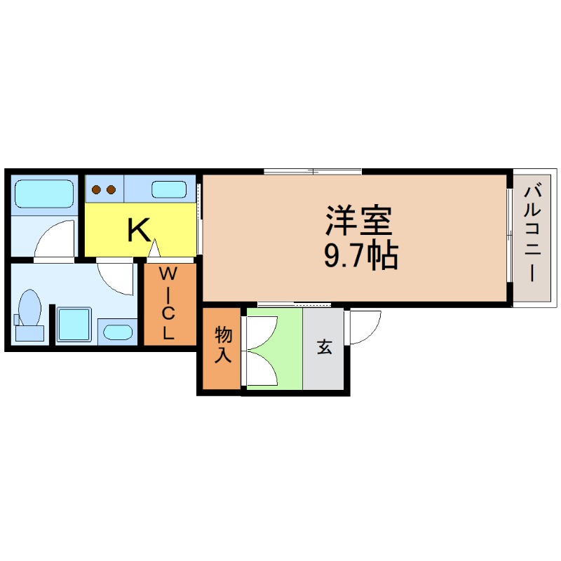地下鉄名城線 ナゴヤドーム前矢田駅 徒歩9分 4階建 築21年の間取り写真