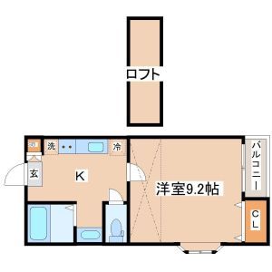 ＪＲ仙石線 陸前山下駅 徒歩13分 2階建 築19年の間取り写真
