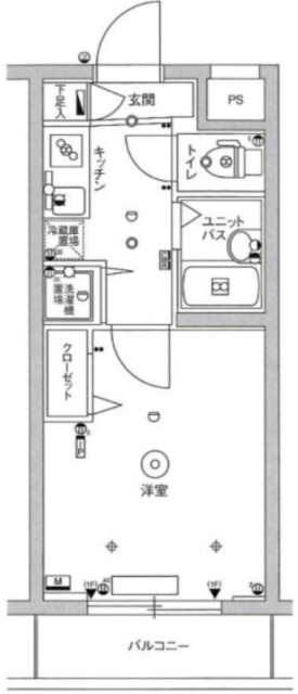 スカイコート蒲田弐番館の間取り写真