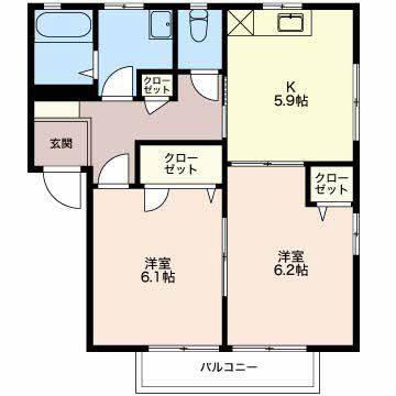 ＪＲ信越本線 長岡駅 バス乗車時間：27分 最寄りバス停で下車 徒歩8分 2階建 築26年の間取り写真