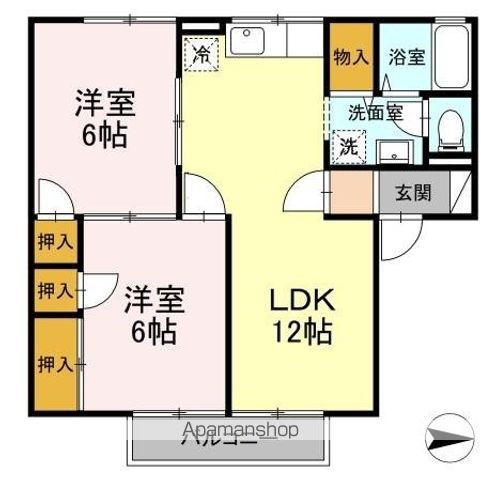 レジデンス西村 A棟の間取り写真