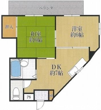 メゾン東香里の間取り