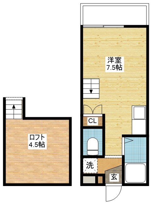 MODERN西山Bの間取り