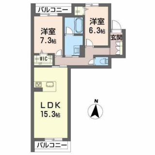 シャーメゾン小栗の間取り