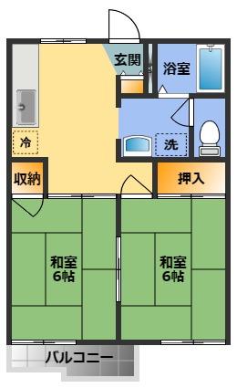 ラプラスウエマツ２の間取り