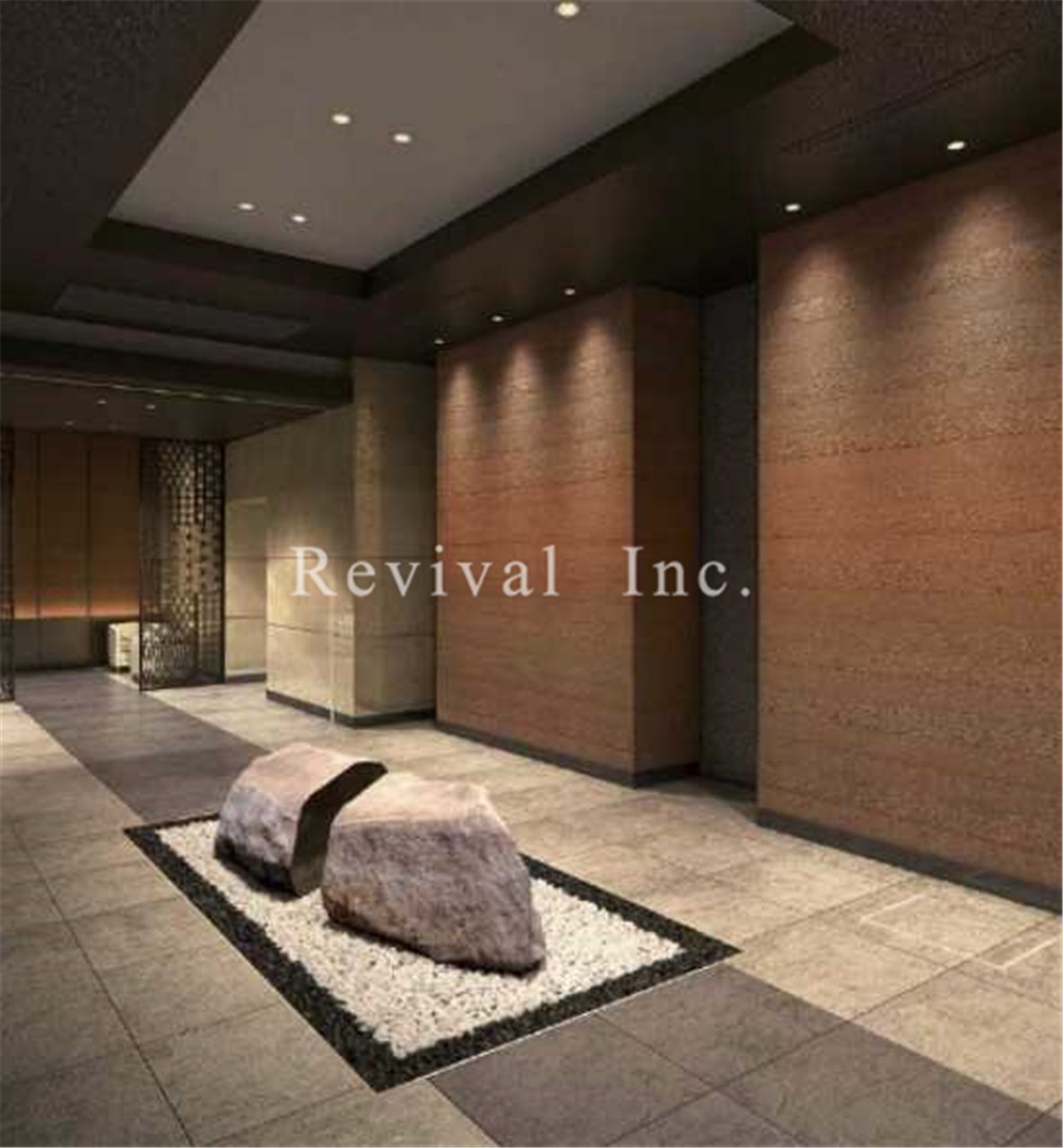 ロビー　落ち着きのあるロビー空間