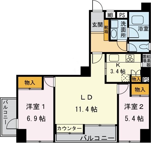 カサ・グランデ水道橋の間取り