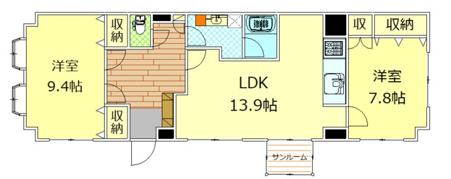 裾野市岩波のマンションの間取り