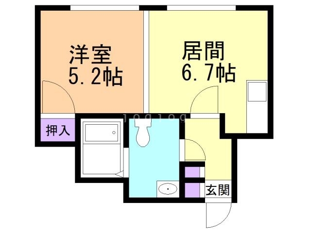 ローヤルハイツ２６１の間取り