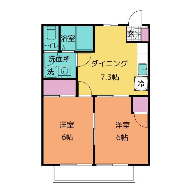 シャルマンＭの間取り