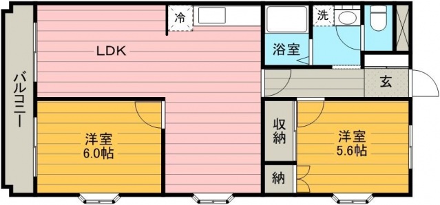 千代田サンライズマンションAの間取り