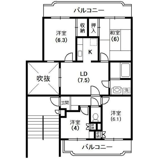 厚木国際飯山レジデンスの間取り