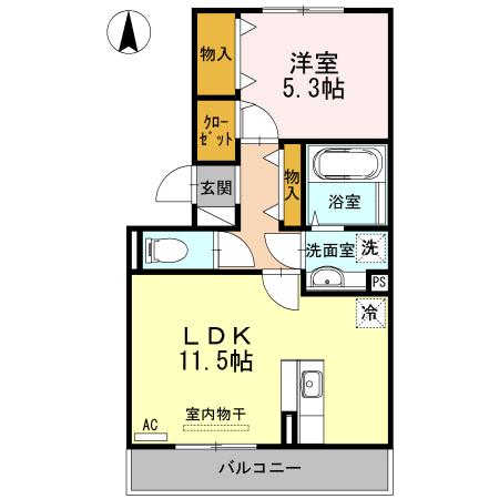 リアン　トゥールの間取り