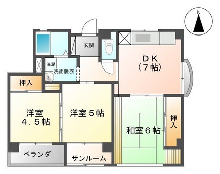 パークサイド宝の間取り