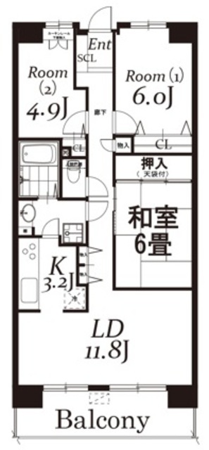 白井ロジュマンの間取り