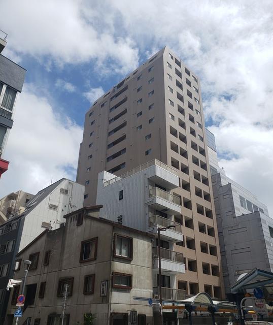 大田区蒲田のマンションの建物外観