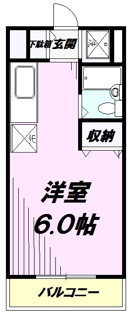 【八王子市館町のマンションの間取り】