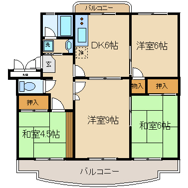 横尾４団地７９号棟の間取り