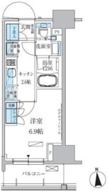 パークアクシス上野三丁目の間取り