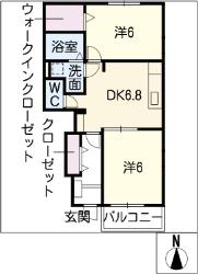 ベル・アルカンシェルＢの間取り