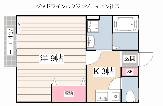 ソラリオ滝野の間取り