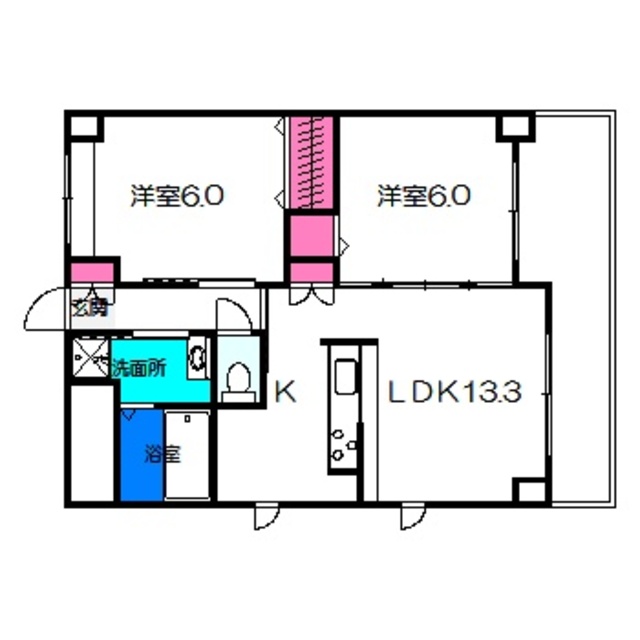 シャンピア西田辺の間取り