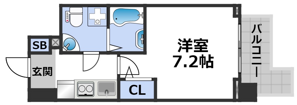 セレニテ難波プリエの間取り