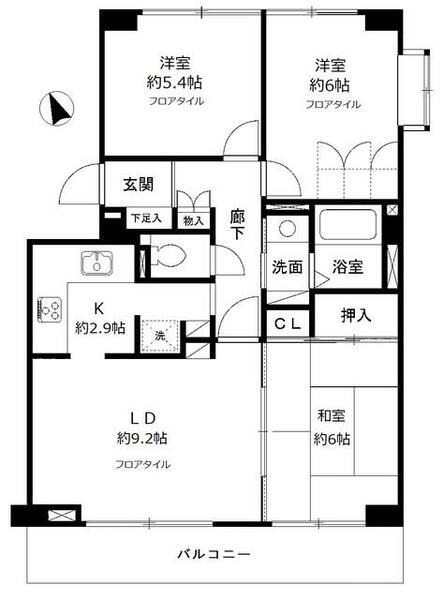 グロースメゾン海神の間取り