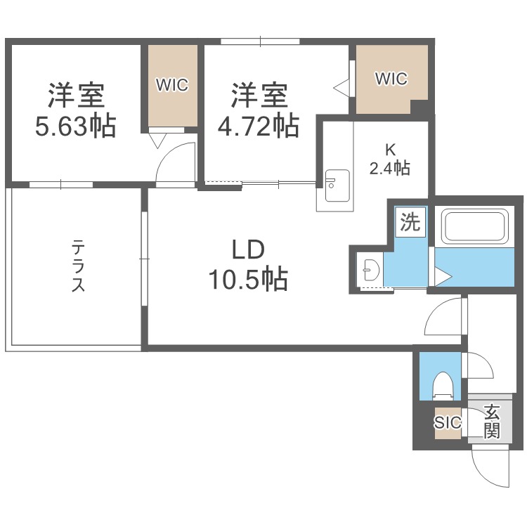 Ｓ－ＲＥＳＩＤＥＮＣＥ元町ａｌｅｃｔｒａの間取り