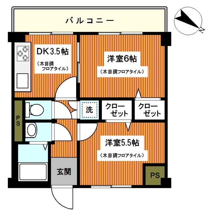 白根第一マンションの間取り