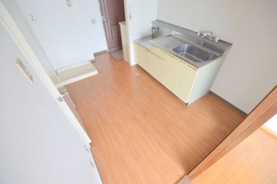 キッチン　ガスコンロ２口設置可