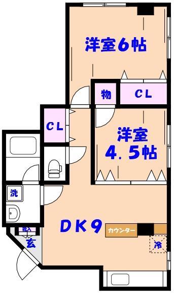 【三家第１ビルの間取り】