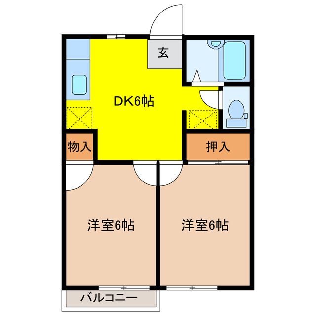 キムラヤハイツの間取り