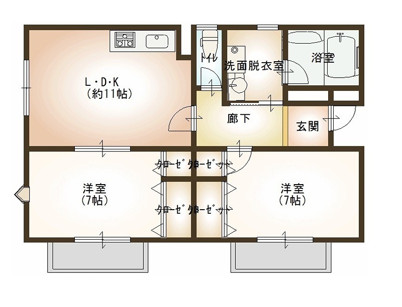 エスポワールII番館の間取り