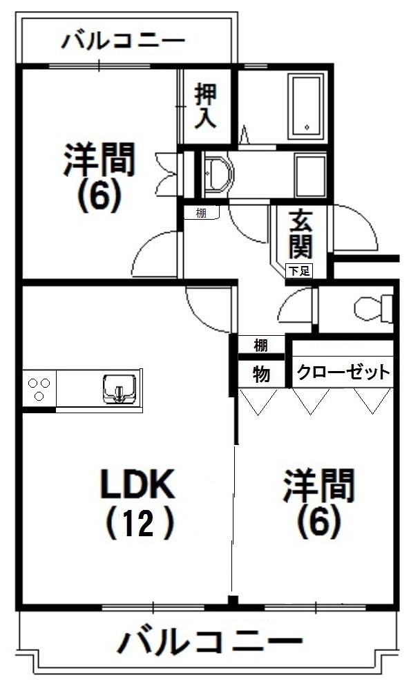 【初生パークハイツの間取り】