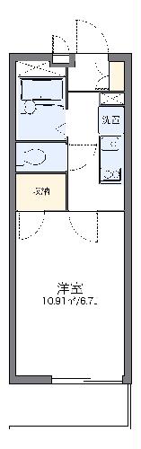 レオパレスアイリス今本町通の間取り